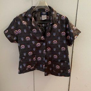 METS branded 2-piece pajama shorts set